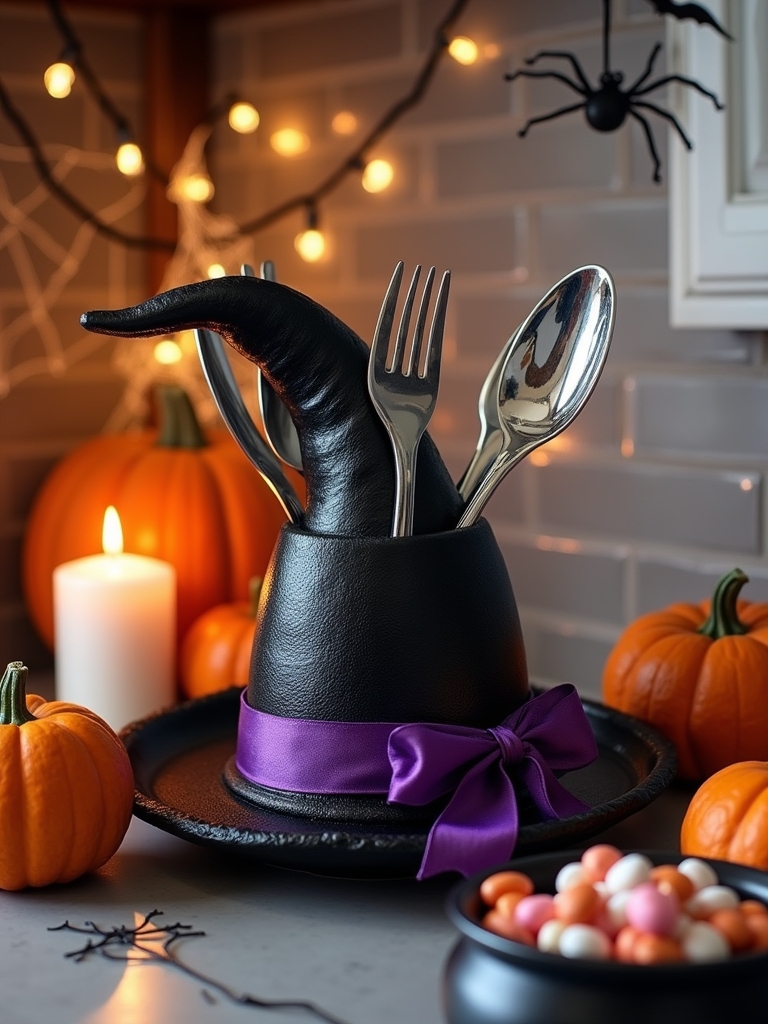 witch hat utensil holder