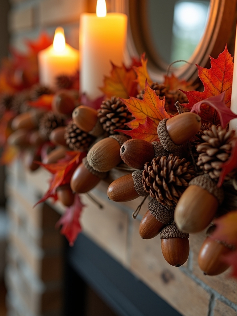 acorn and pinecone decoration