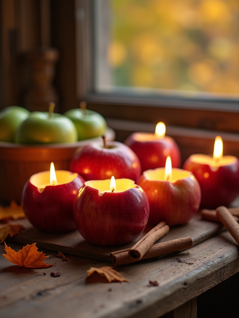 apple candle holders tutorial