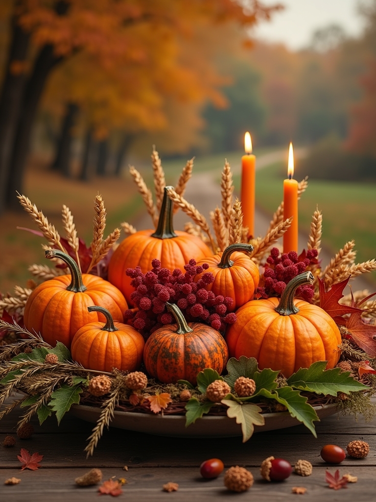 autumn bounty centerpiece design