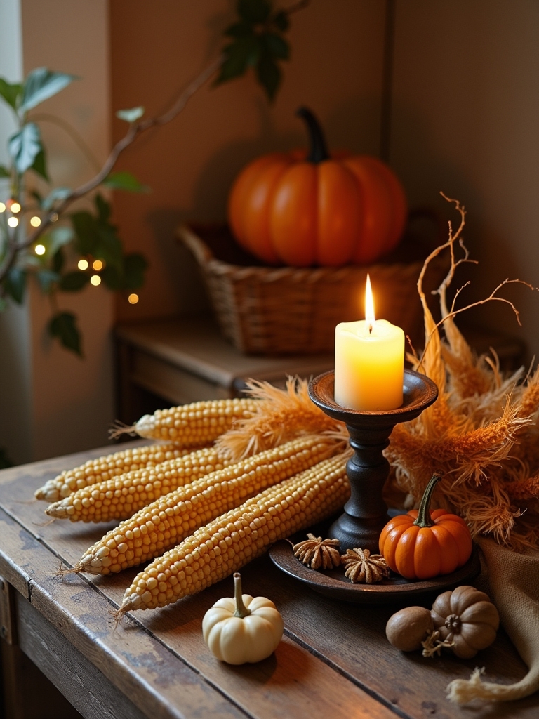 autumn corn husk crafts