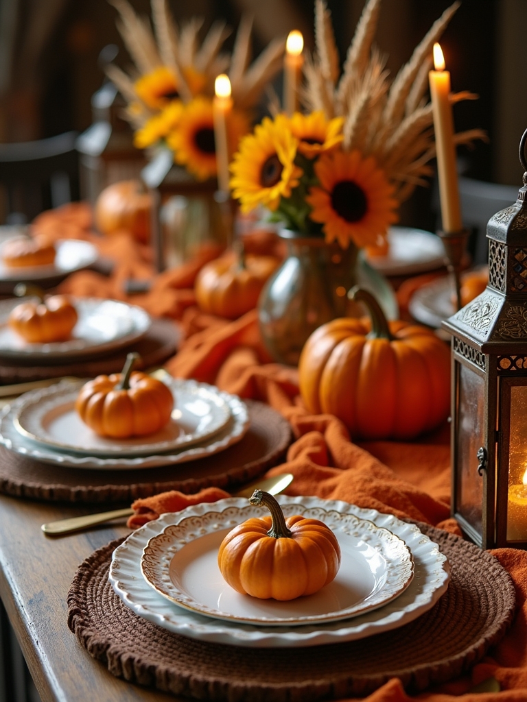 autumn dining table decor