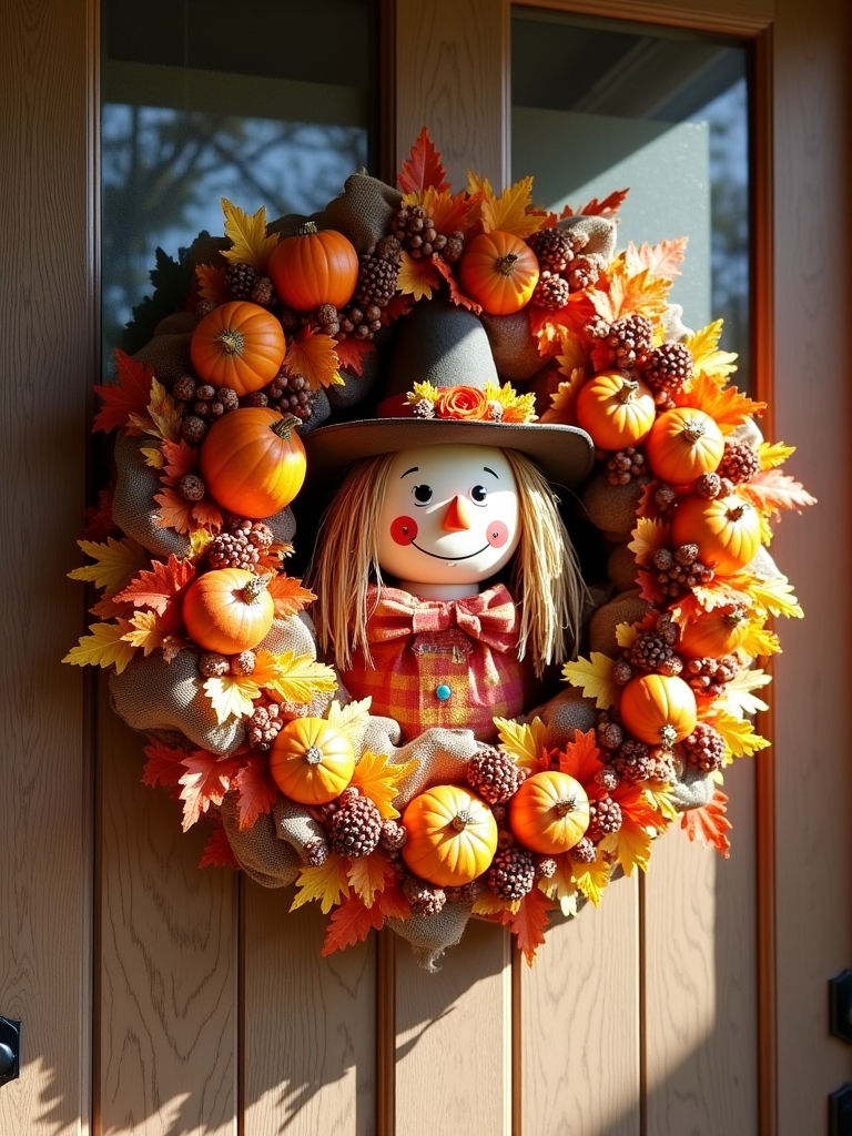 autumn harvest wreath design
