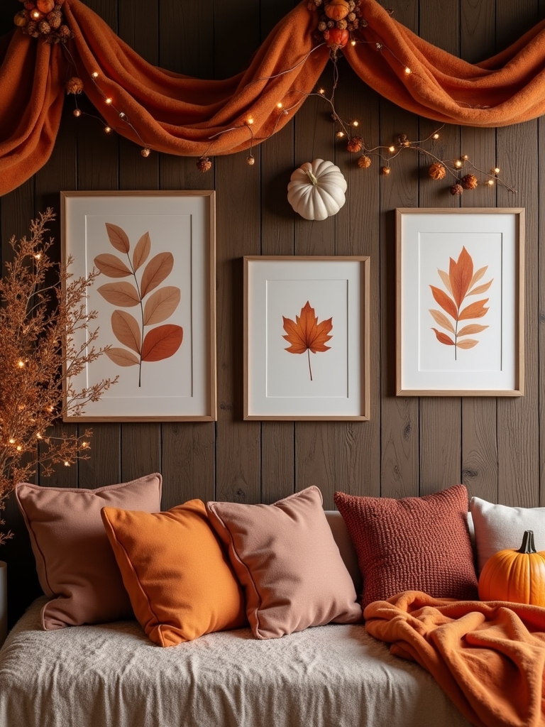 autumn inspired cozy wall art