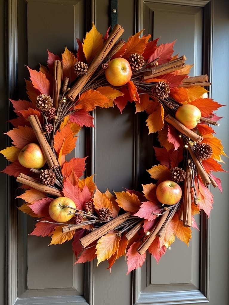 autumn inspired decorative wreath