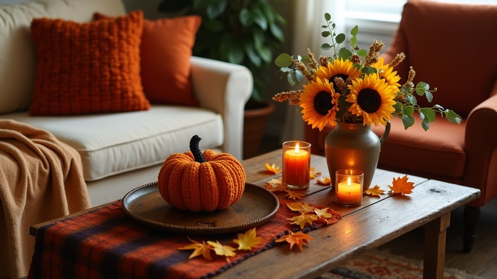 autumn inspired living room decor
