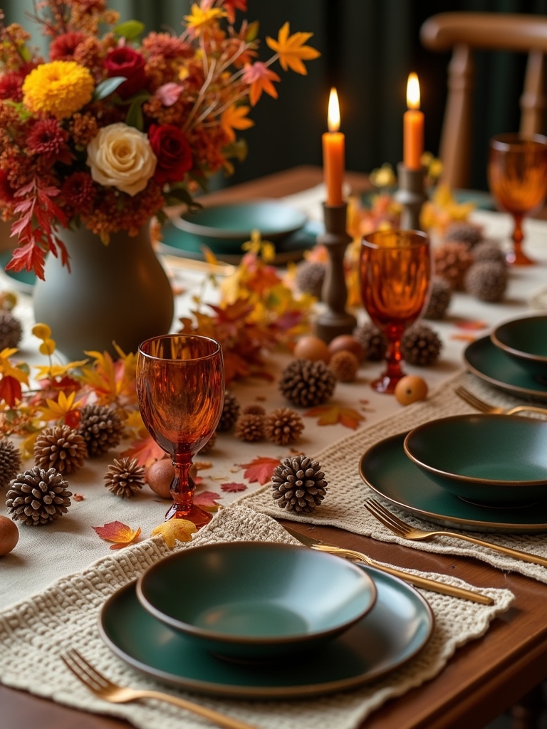 autumn inspired table settings
