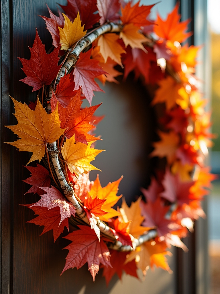 autumn inspired wreath creation