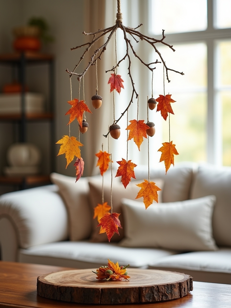 autumn nature mobile crafting