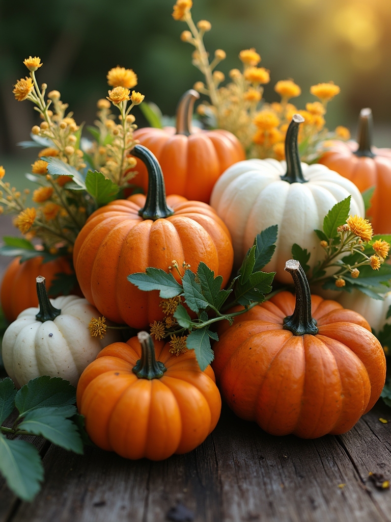 autumn pumpkin bouquet arrangement