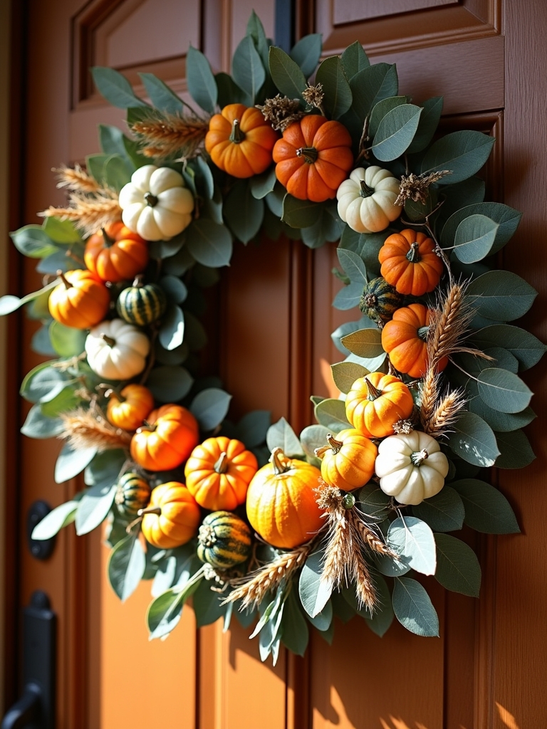 autumn pumpkin patch wreath