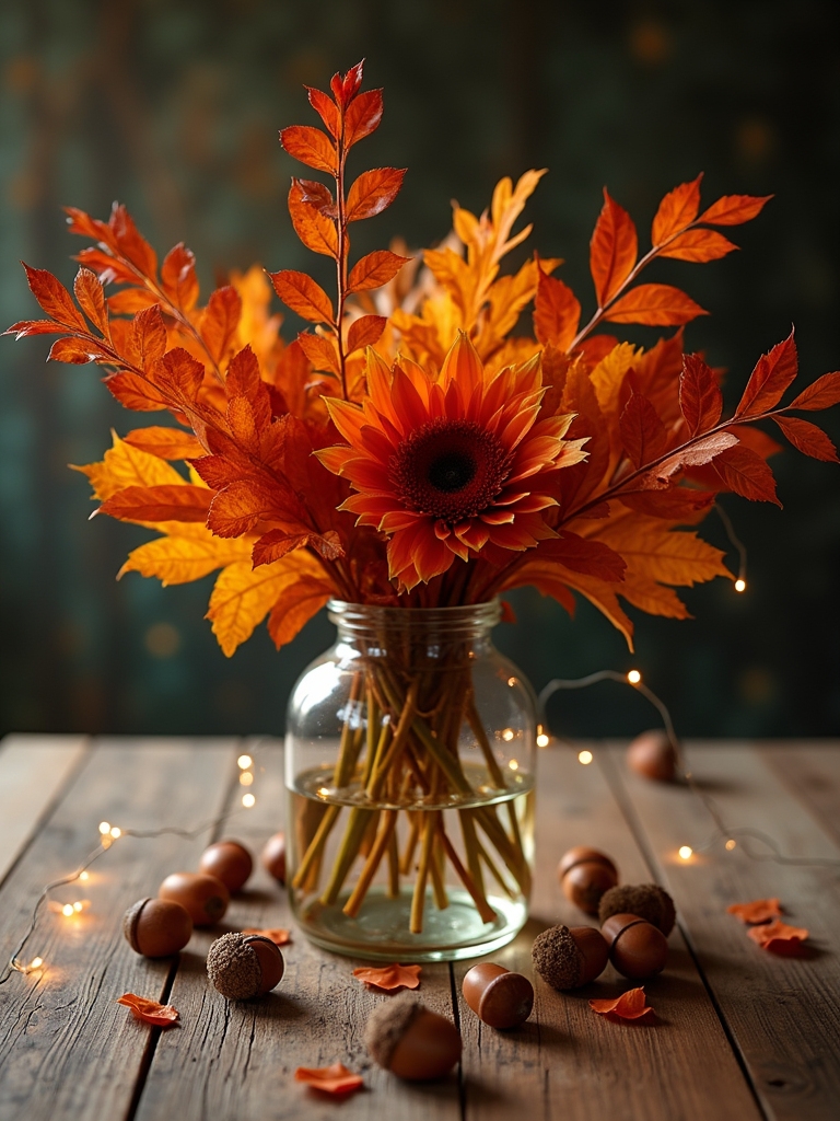 autumn themed halloween centerpiece ideas