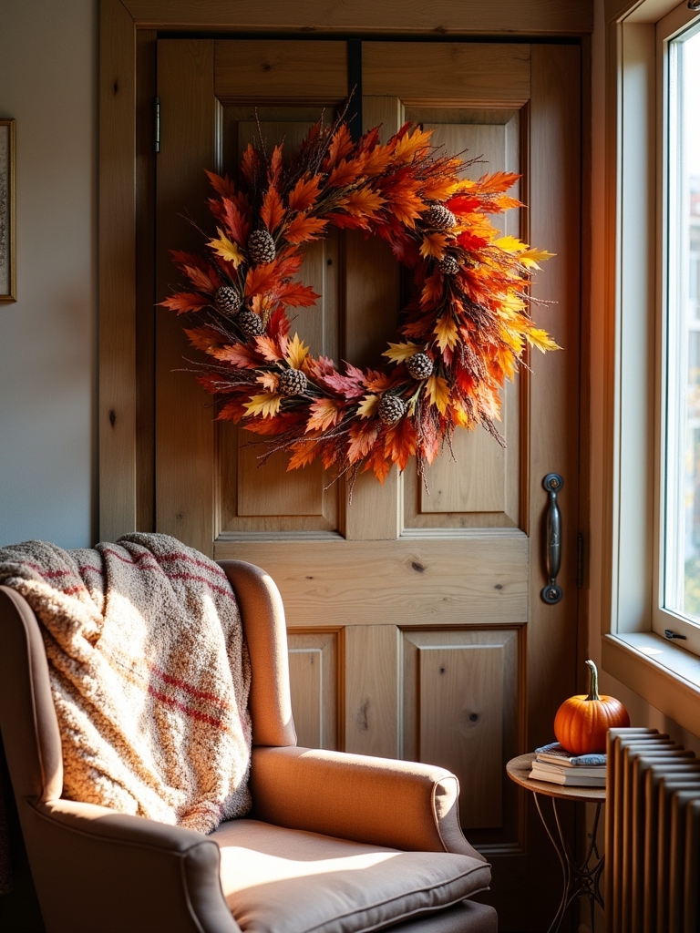 autumn wreaths for welcoming
