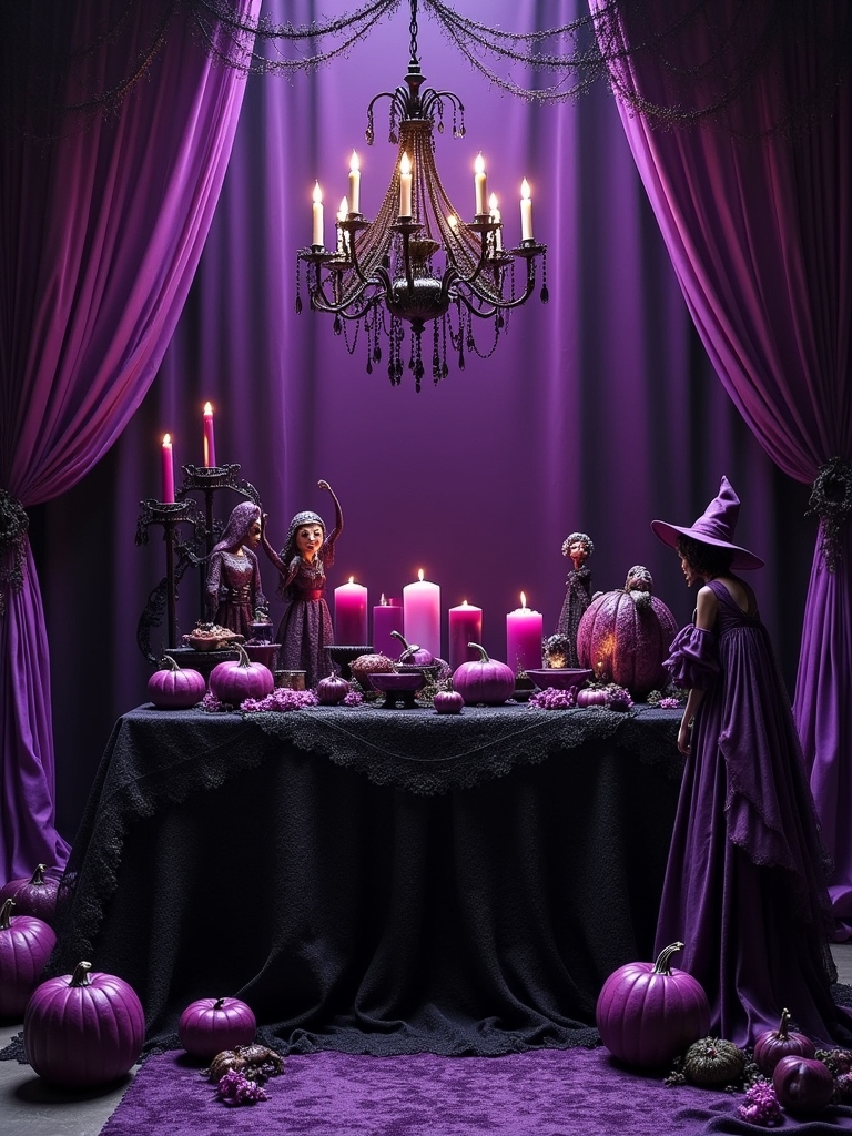 bewitching black and purple