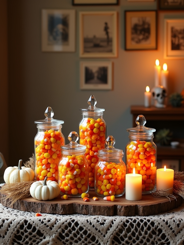 candy corn halloween decor