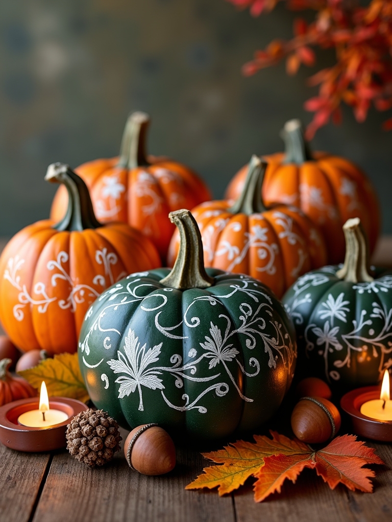 chalkboard pumpkin decor ideas