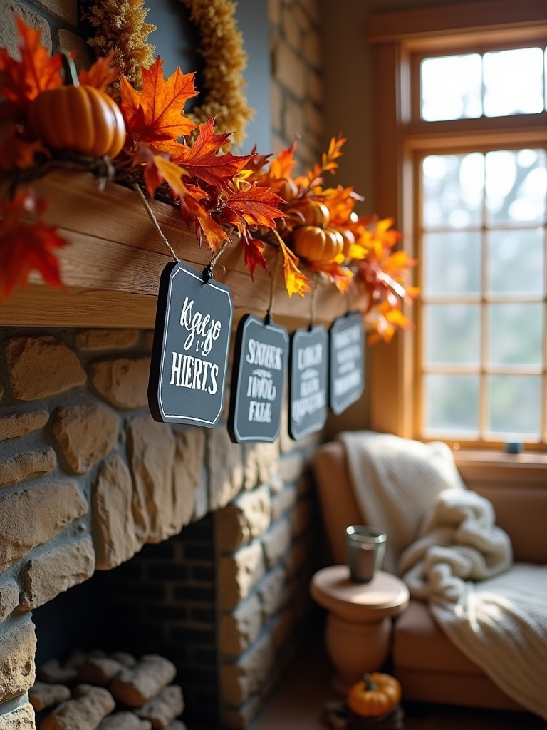 chalkboard sign autumn decor