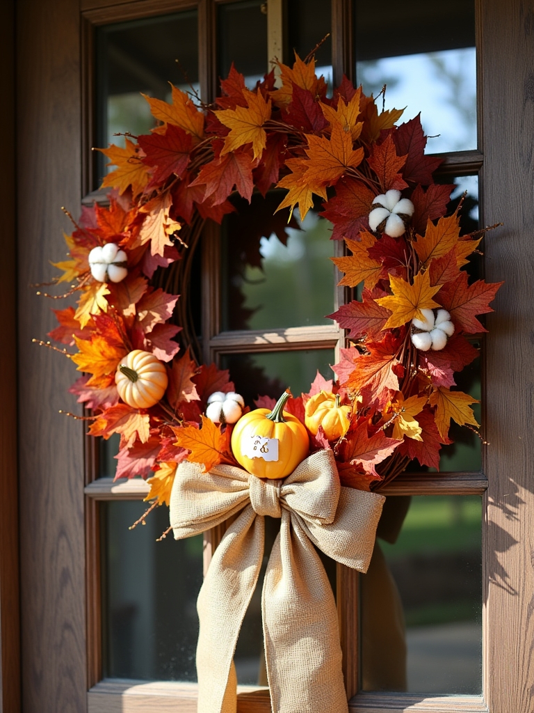 charming autumn farmhouse wreath