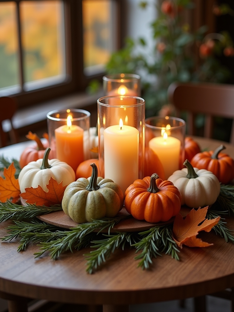 charming fall pumpkin candles