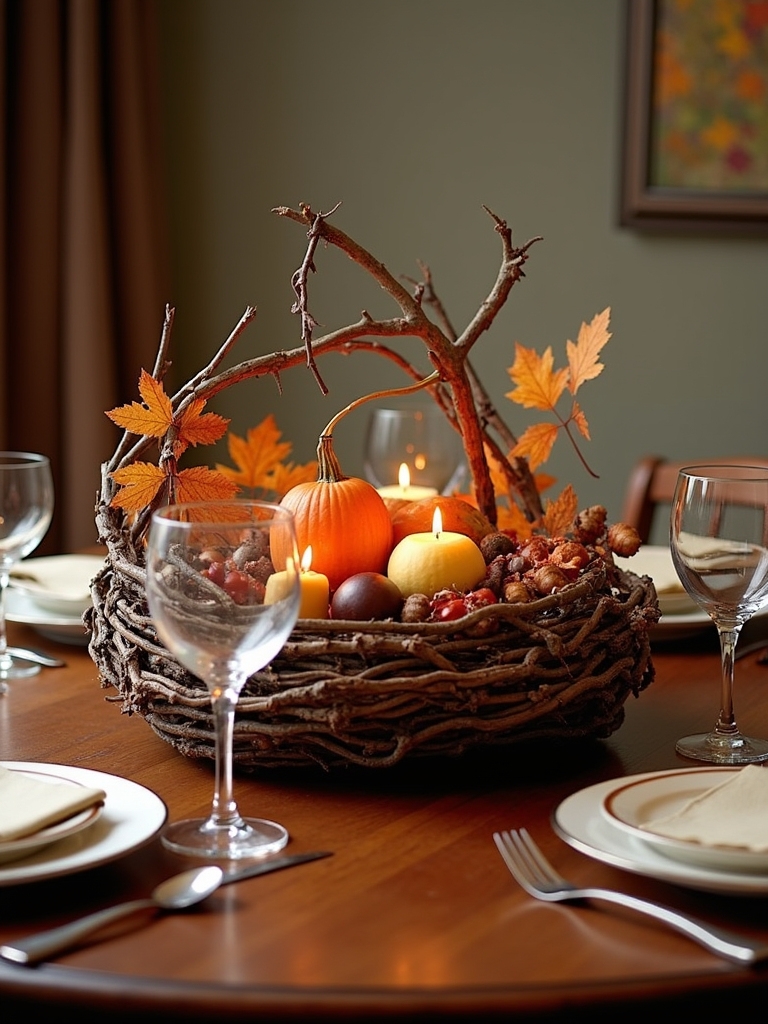 charming fall twig arrangement