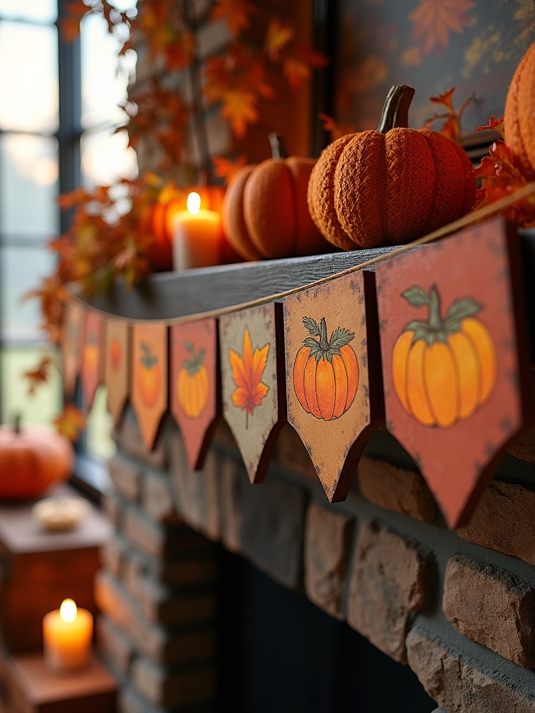 charming hand painted fall decor