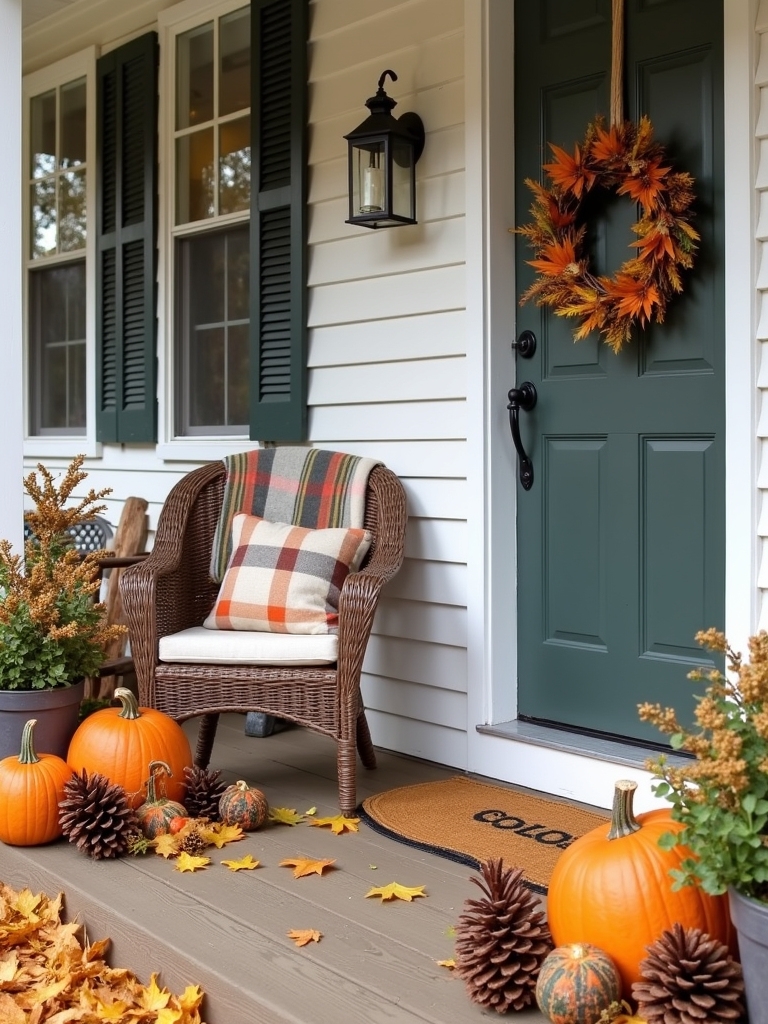 charming pinecone fall decor