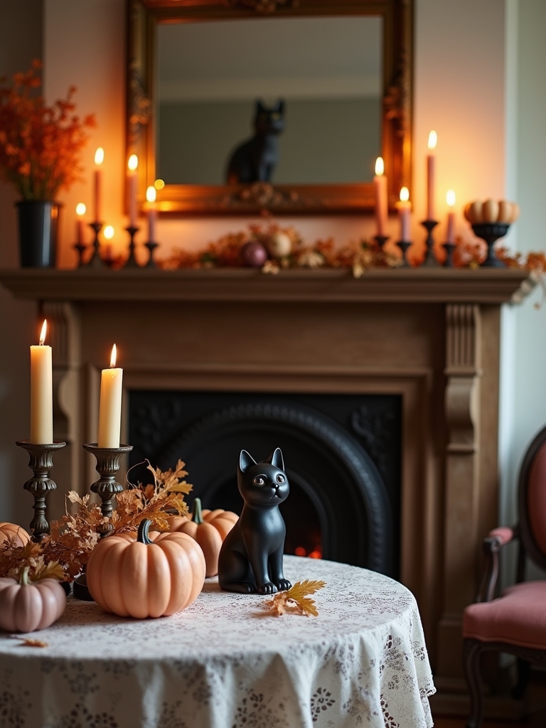 classic black cat decor