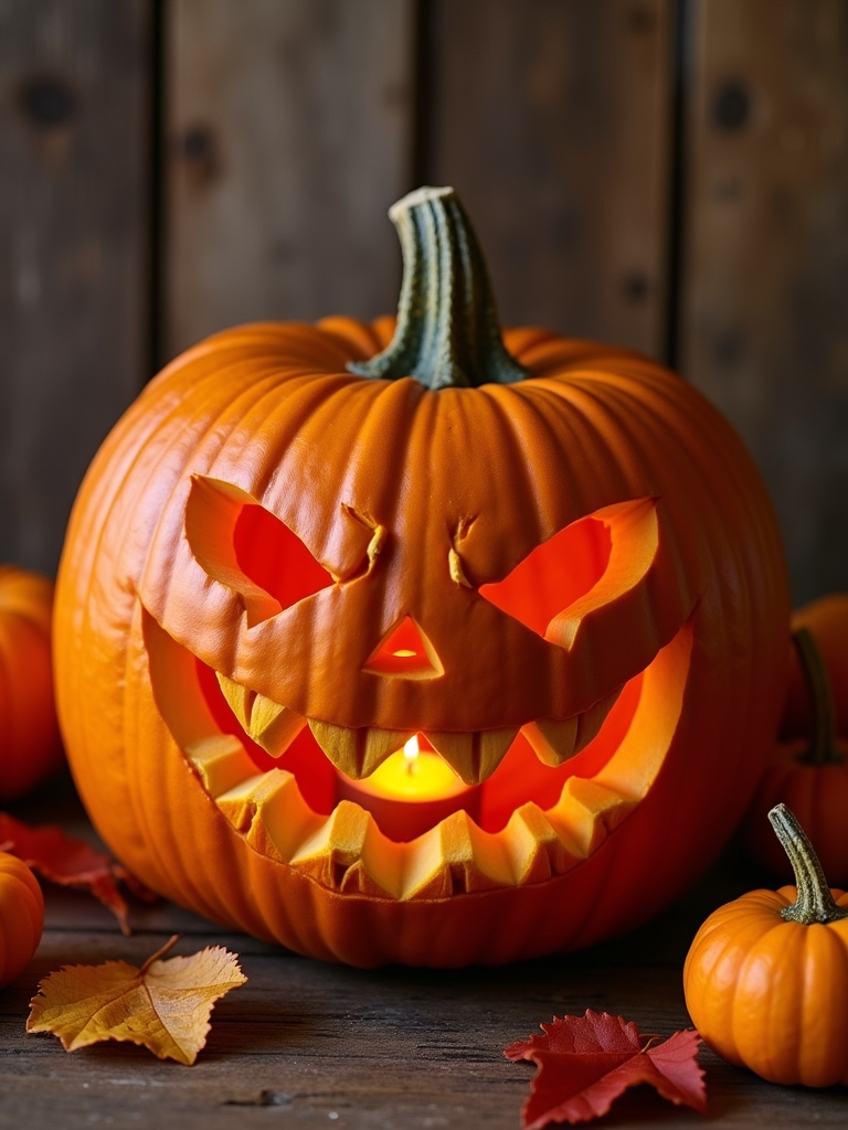 classic halloween pumpkin carving