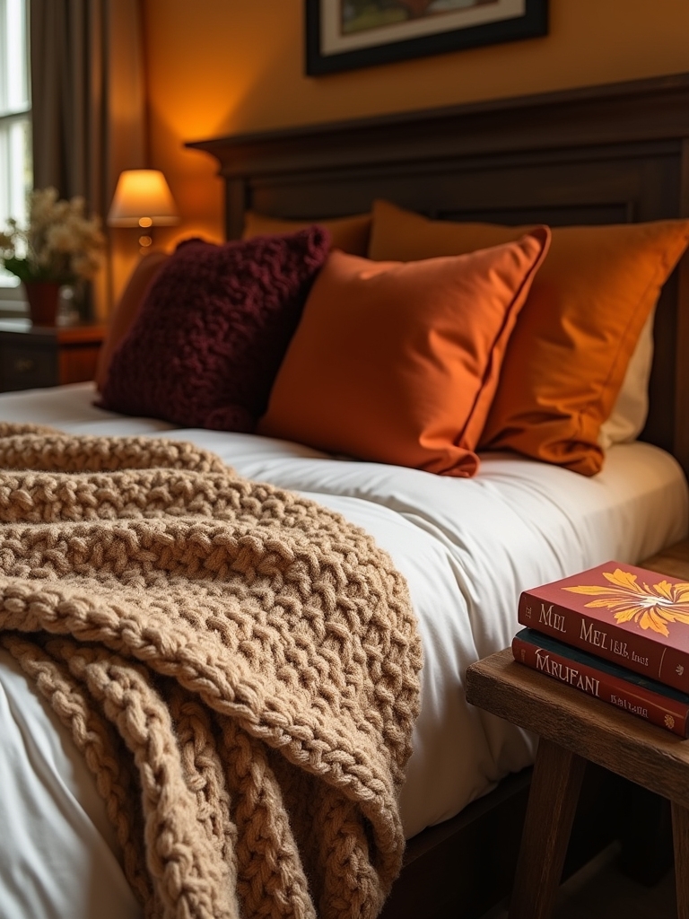 cozy autumn book displays