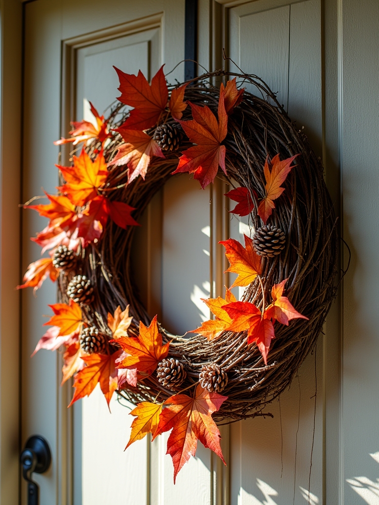 cozy autumn grapevine wreath