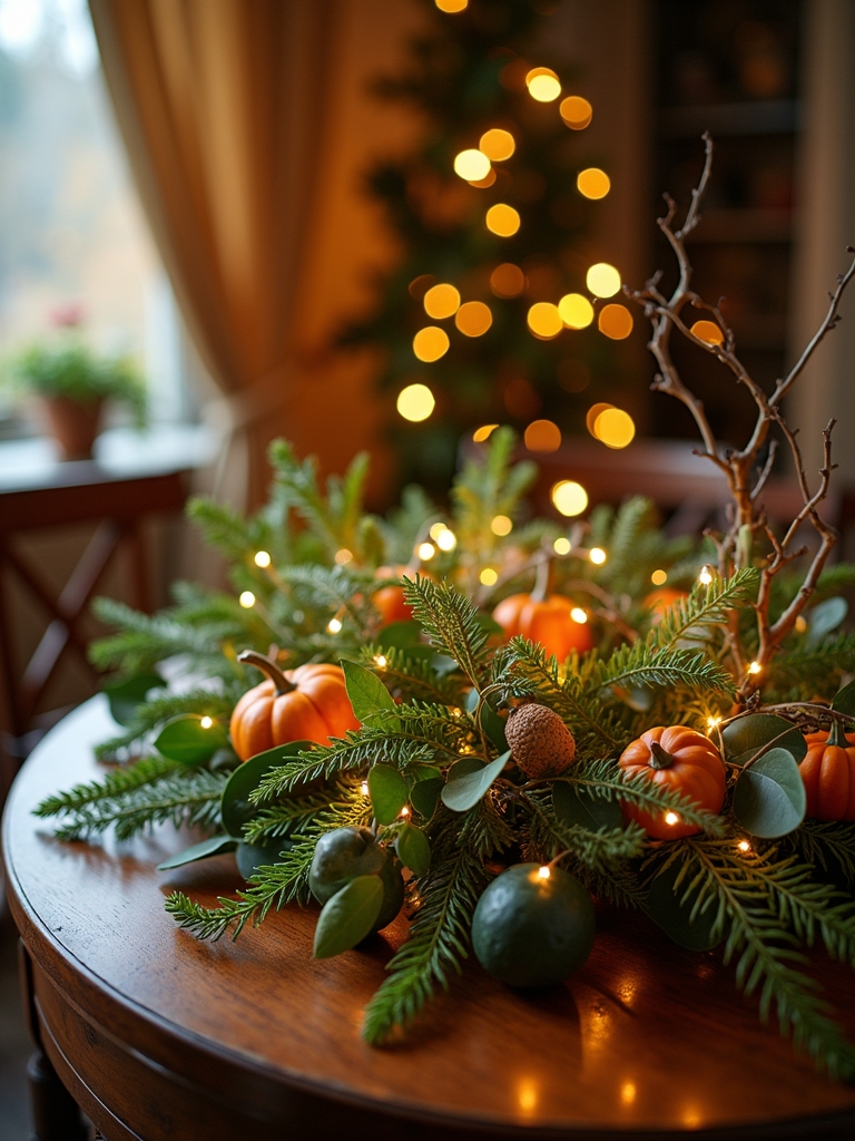 cozy autumn table decor