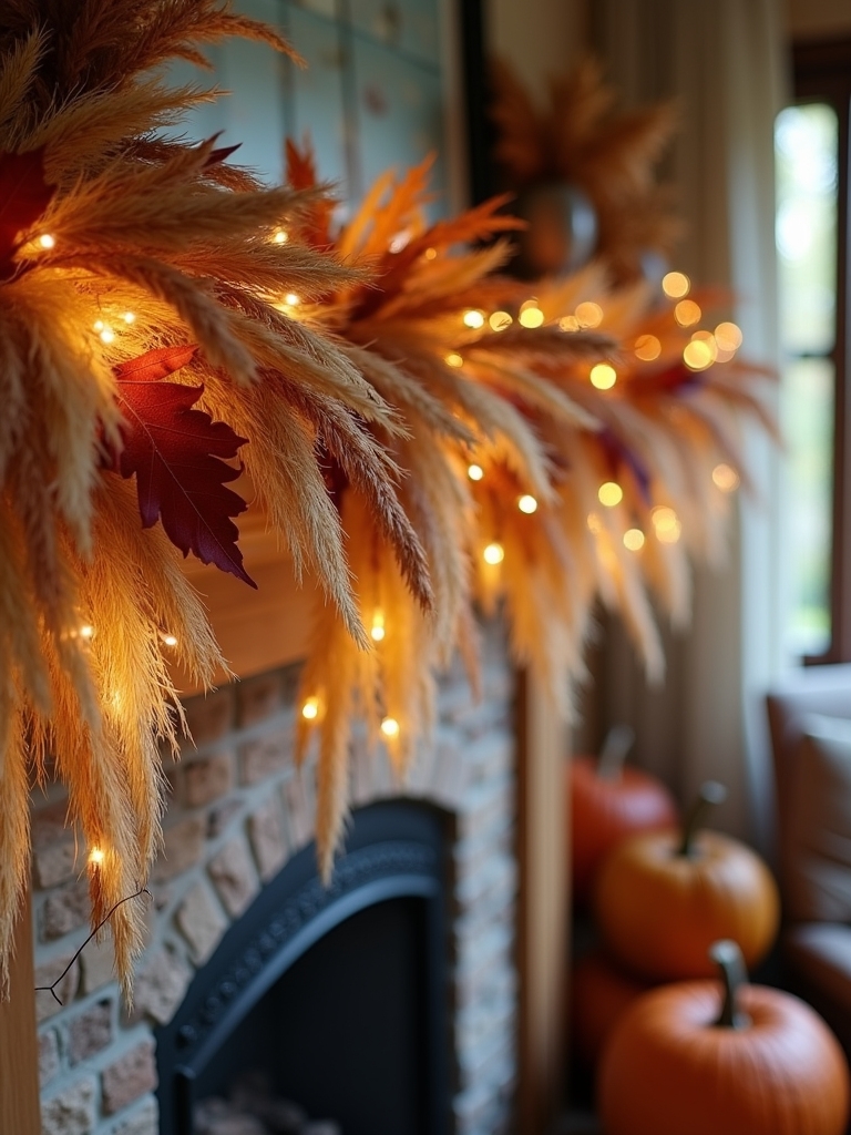 cozy corn husk garland