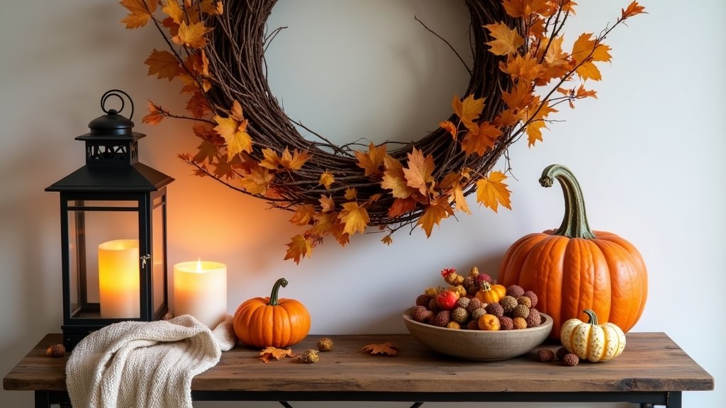 cozy fall entryway decorations ideas
