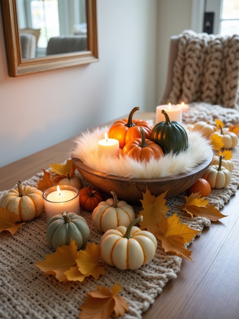 cozy faux fur accents
