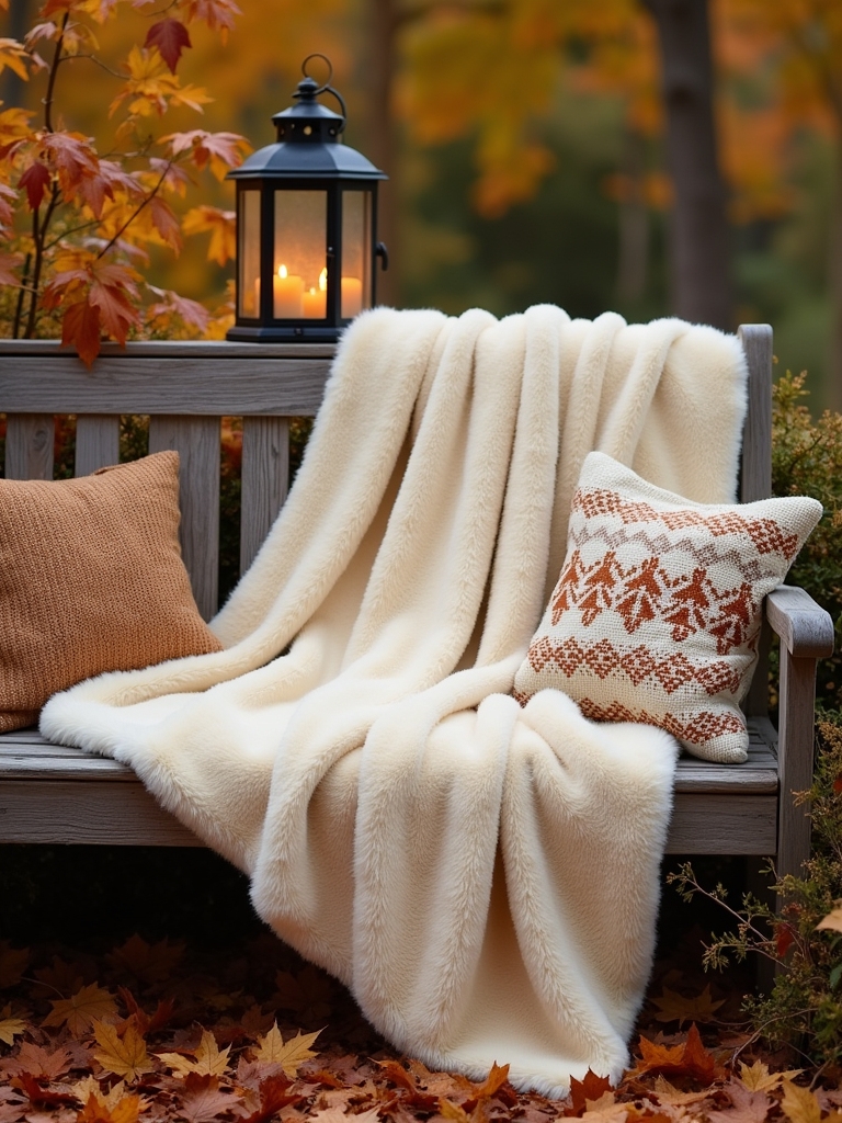 cozy fleece blanket layering