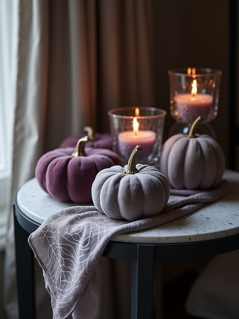 cozy halloween textile decor