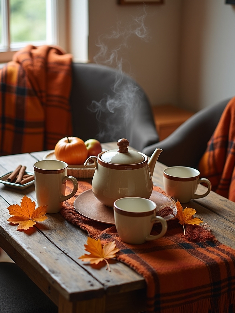 cozy hot beverage station