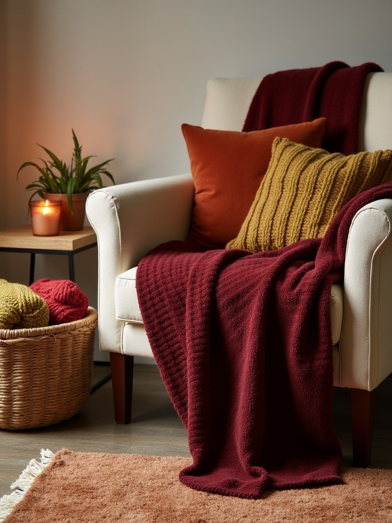 cozy layered textile combinations