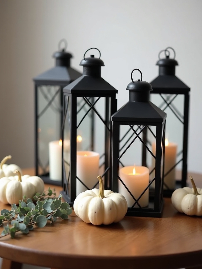 cozy minimalist lantern decor