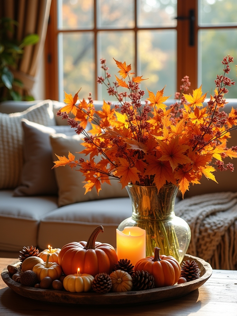 cozy nature inspired fall arrangements