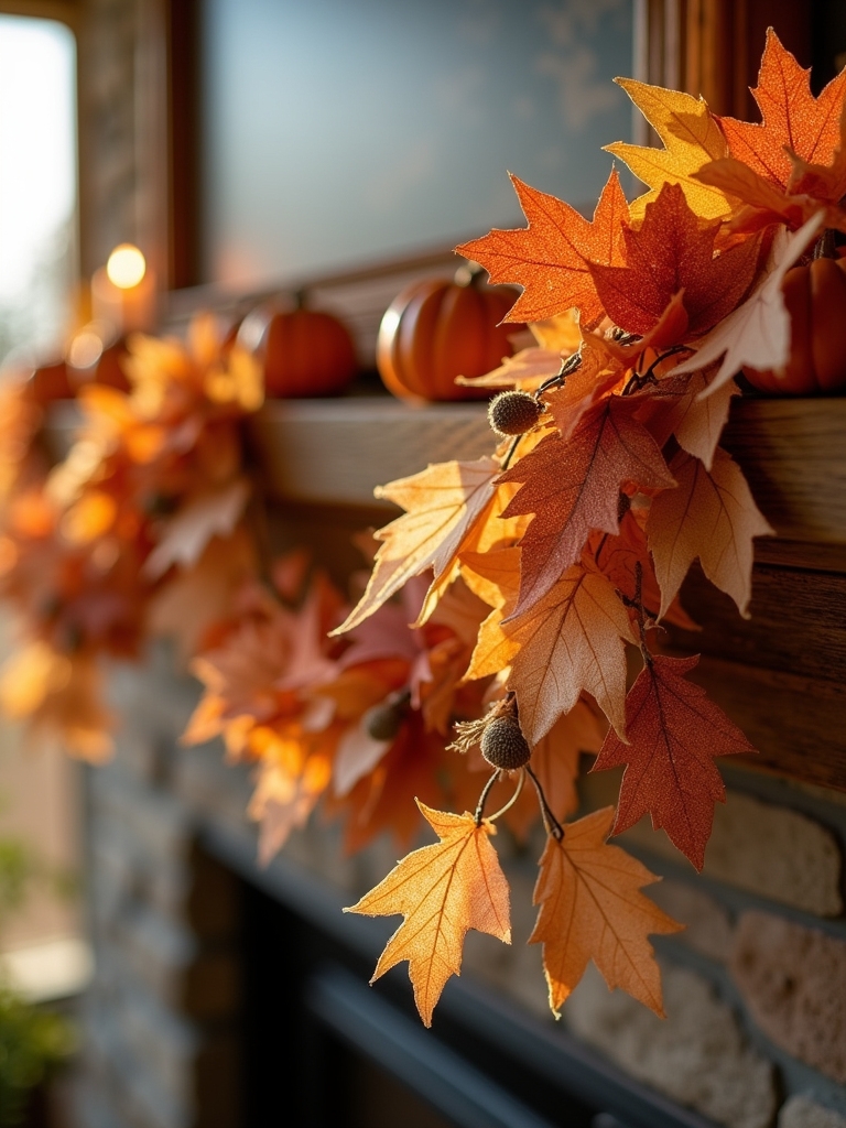 cozy pumpkin spice garland