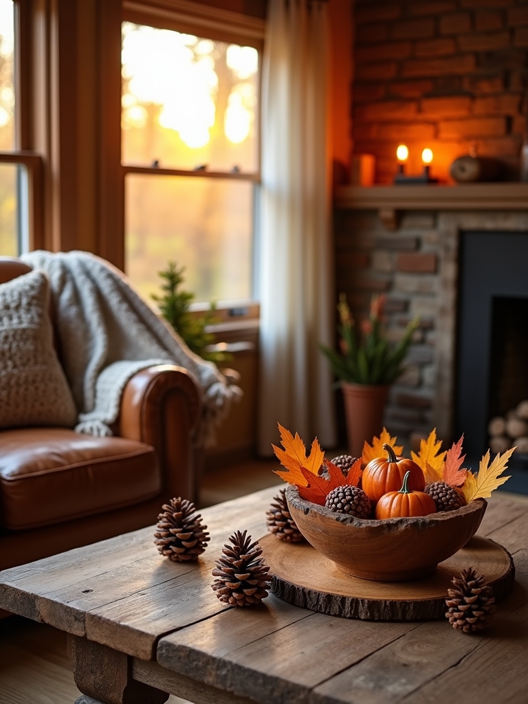 cozy rustic autumn decor