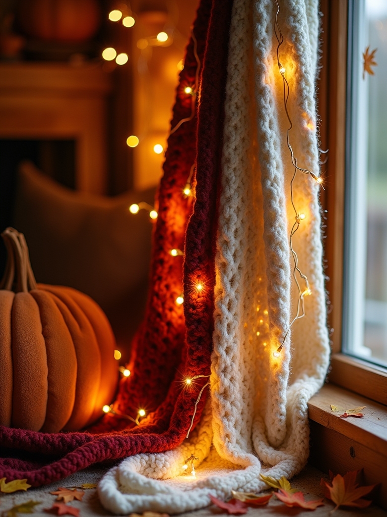 cozy sweater fabric garland