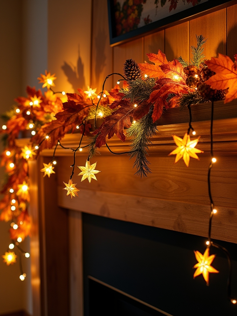 cozy twinkling star garland