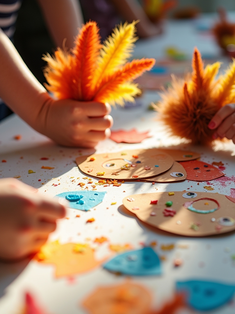 creative toddler thanksgiving cards