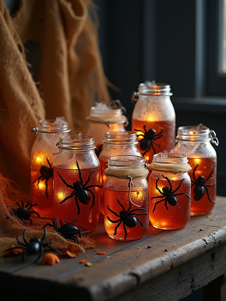 creepy charming spider jars