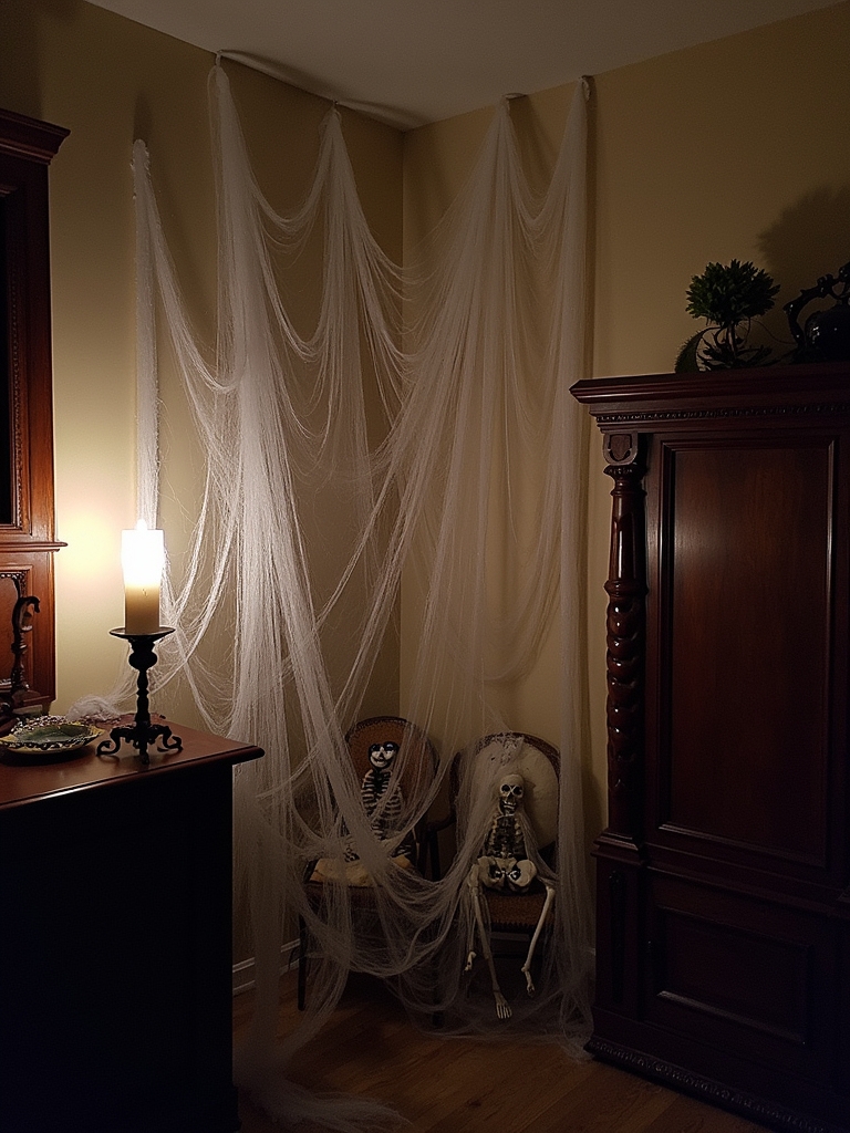 creepy cobweb decorating fun