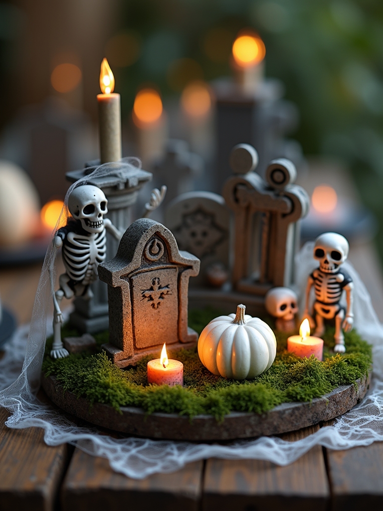 diy mini graveyard decor