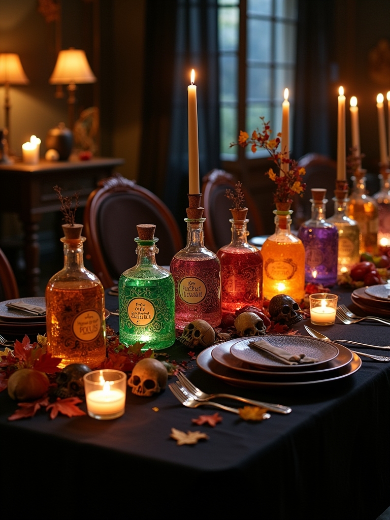 diy spooky potion bottles