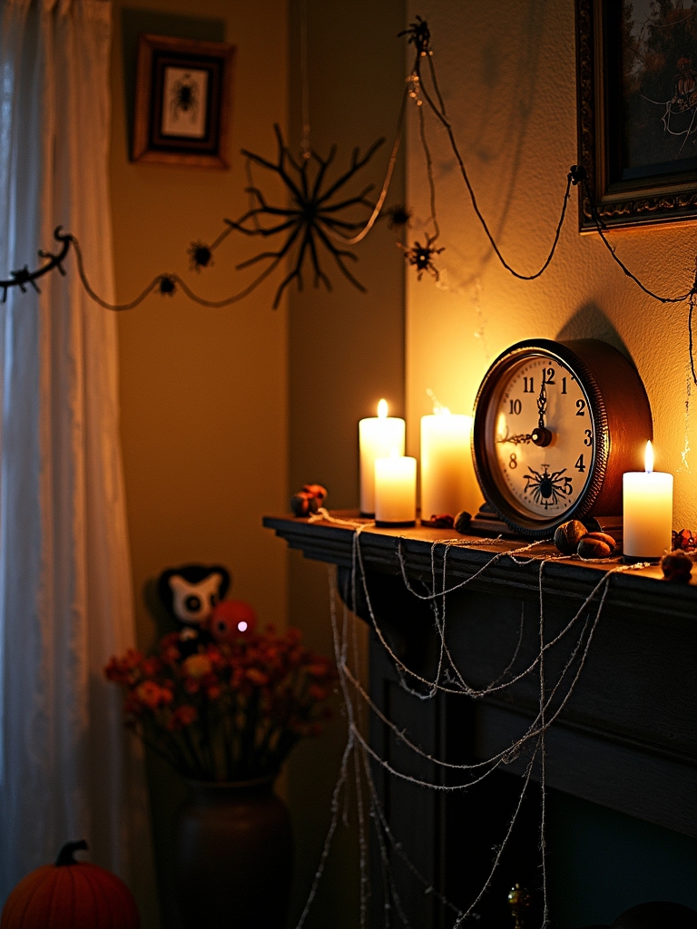 diy spooky spider webs